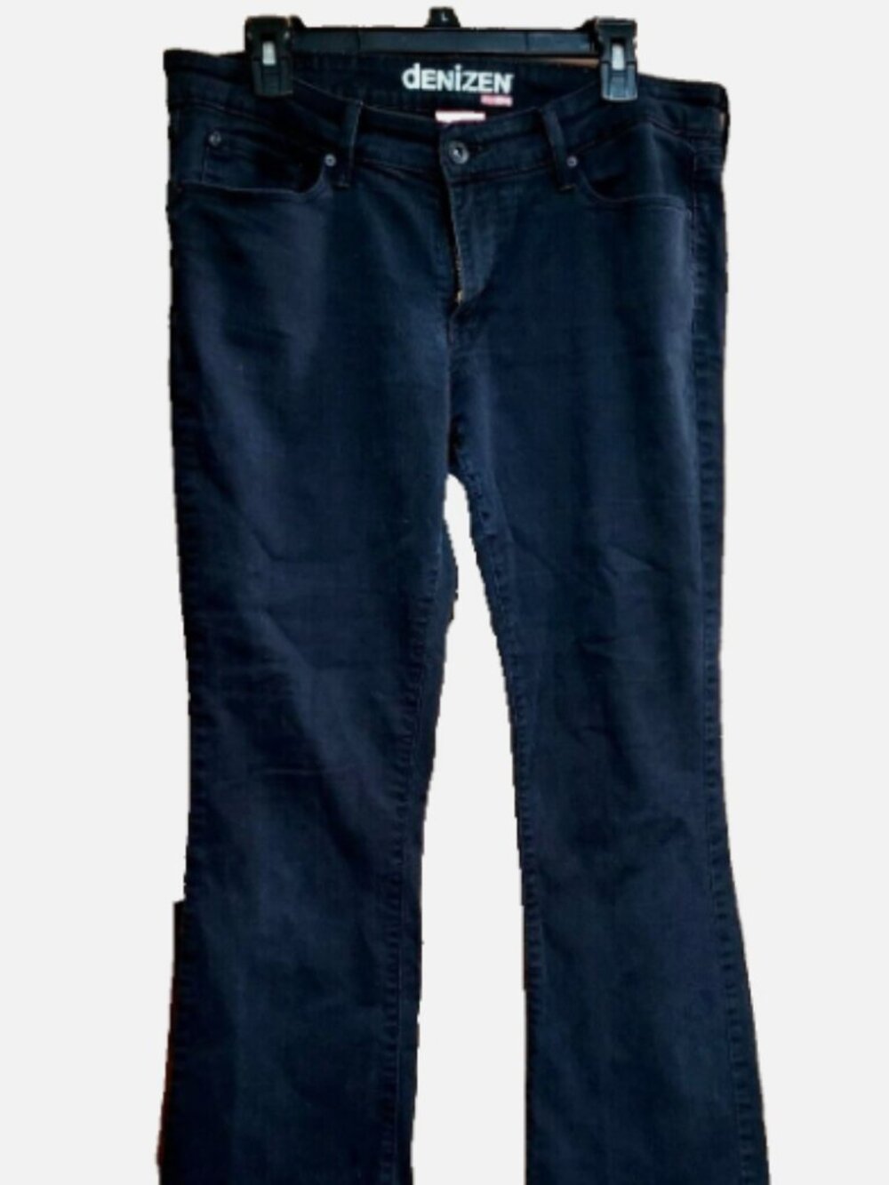 Denizen from Levi's Boot Cut Jeans Women's 14 Med Black Mid Rise Cotton 5-Pocket
